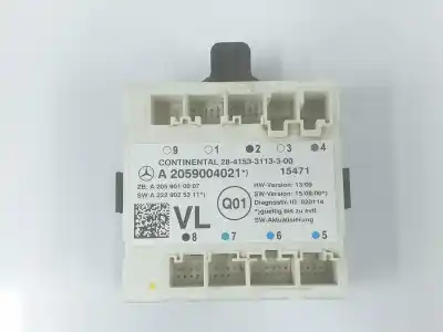 Second-hand car spare part electronic module for clase m clase c lim. 2.1 cdi oem iam references a2059004021