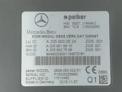 Second-hand car spare part electronic module for clase m clase c lim. 2.1 cdi oem iam references a2059000524