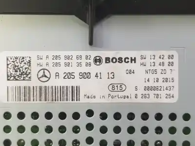 Second-hand car spare part multifunction display for clase m clase c lim. 2.1 cdi oem iam references a2059004113