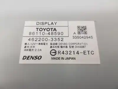 Second-hand car spare part multifunction display for lexus rx 3.5 v6 24v cat 249 cv / 183 kw oem iam references 8611048590  8611048590