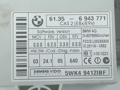 Second-hand car spare part bsi control unit for bmw 3 (e90) 320 i oem iam references 61356943771  61356943771