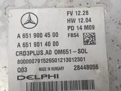 Piesă de schimb auto la mâna a doua unitate de control motor ecu pentru clase c clase c lim. 2.1 cdi referințe oem iam a6519004500  a6519004500