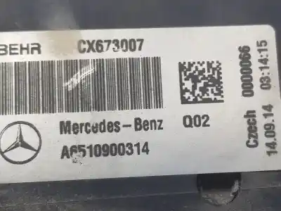 Piesă de schimb auto la mâna a doua radiator aer intercooler pentru clase c clase c lim. 2.1 cdi referințe oem iam a6510900314  a6510901800