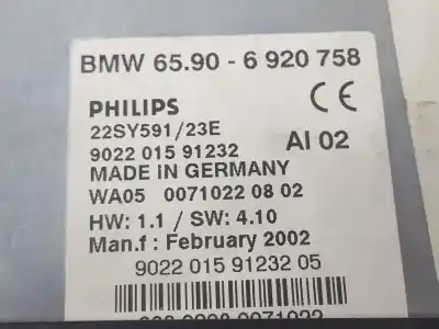 Second-hand car spare part gps navigation system for bmw 3 (e46) 320 d oem iam references 65906920758  65906922720