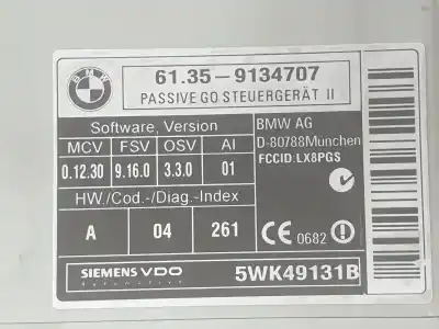 Peça sobressalente para automóvel em segunda mão módulo eletrônico por bmw x6 (e71, e72) xdrive 30 d referências oem iam 61359134707  61359134707