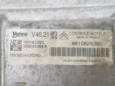 Second-hand car spare part ecu engine control for citroen celysée 1.6 16v oem iam references 9810826380  9810826380