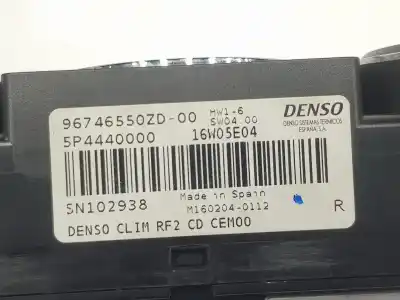 Second-hand car spare part climate control for citroen celysée 1.6 16v oem iam references 9823740080  1609170680