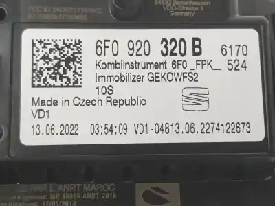 Автозапчасти б/у приборная доска за seat tarraco (kn2) 2.0 tdi ссылки oem iam 6f0920320b  6f0920320b