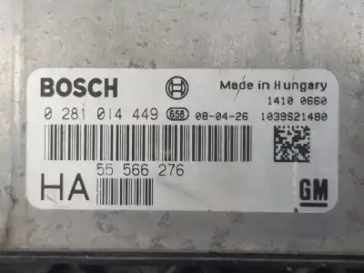 Автозапчастина б/у ебу контролер двигуна для opel vectra c (z02) 1.9 cdti (f69) посилання на oem iam 55566276  0281014449