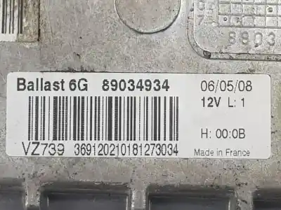 Peça sobressalente para automóvel em segunda mão balastro de xenon por opel vectra c (z02) 1.9 cdti (f69) referências oem iam 93186542  6235488