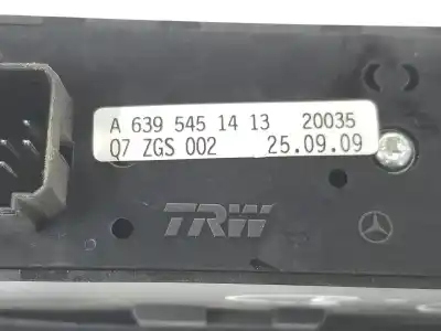 Second-hand car spare part right front power window switch for mercedes-benz vito (w639) basic, combi 2.1 cdi oem iam references a6395451413  a6395451413