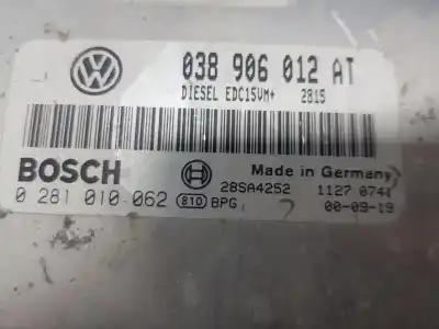 Автозапчастина б/у ебу контролер двигуна для seat leon (1m1) 1.9 tdi посилання на oem iam 038906012at
