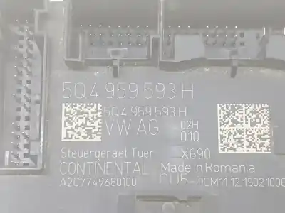 Автозапчастина б/у електронний модуль для cupra sin definir sin definir посилання на oem iam 5q4959593h  5q4959593h
