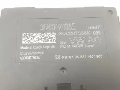 Автозапчасти б/у электронный модуль за seat tarraco (kn2) 2.0 tdi ссылки oem iam 3q0907338e  3q0907338k