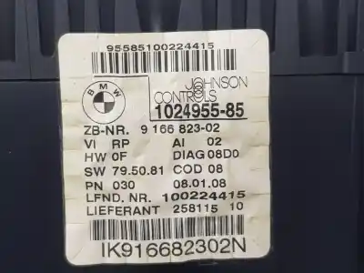 Peça sobressalente para automóvel em segunda mão quadrante por bmw 1 coupé (e82) 120 d referências oem iam 62109166823  9166823