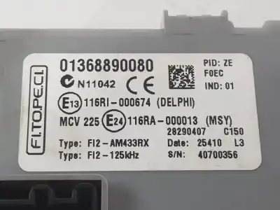 Second-hand car spare part fuse box unit for citroen nemo monospace 1.4 hdi oem iam references 1368890080  1368890080