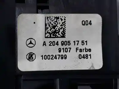 İkinci el araba yedek parçası isik kontrolü için mercedes clase c (w204) berlina 2.1 cdi cat oem iam referansları a2049051751 10024799 20490531039107 