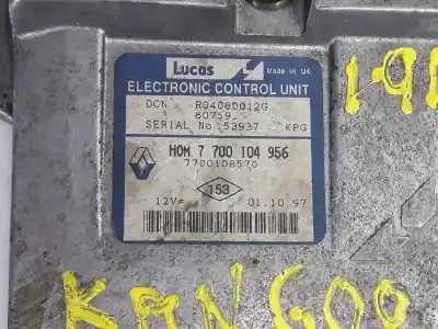 Автозапчастина б/у ебу контролер двигуна для renault kangoo (kc0/1_) d 65 1.9 (kc0e. kc02. kc0j. kc0n) посилання на oem iam 7700104956  