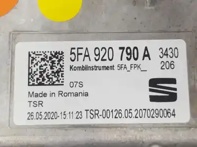 Second-hand car spare part dashboard for cupra formentor dpca oem iam references 5fa920790a  5fa920790a