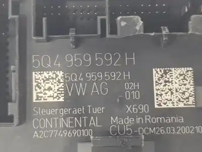 Автозапчастина б/у електронний модуль для cupra formentor dpca посилання на oem iam 5q4959592h  a2c7749690100