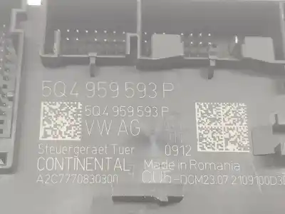Автозапчастина б/у електронний модуль для cupra leon 1.5 16v tsi act посилання на oem iam 5q4959593p  5q4959593p