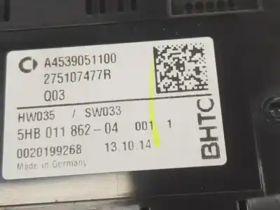 Автозапчасти б/у климат-контроль за smart forfour 1.0 ссылки oem iam a4539051100  275107477r