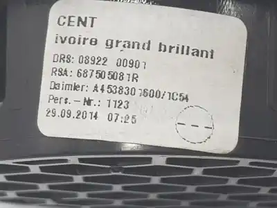Автозапчастина б/у аератор для smart forfour basis 52kw 453.042 посилання на oem iam a4538305301  687505081r