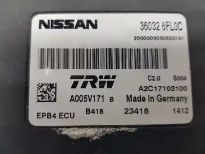 Автозапчасти б/у электронный модуль за nissan qashqai ii suv (j11, j11_) 1.5 dci ссылки oem iam 360326fl0c  360326fl0c