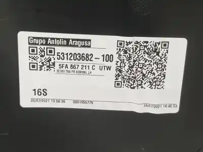 Автозапчастина б/у обкітка задніх лівіх дверей для cupra leon 1.5 16v tsi act посилання на oem iam 5fa867211c  5fa867211c