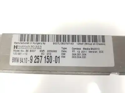 Автозапчасти б/у блок управления телефоном за bmw x3 (f25) 2.0 turbodiesel ссылки oem iam 9257150  84109257150