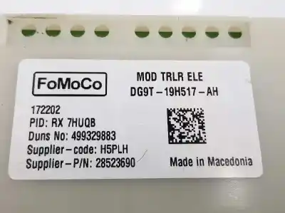 Автозапчасти б/у электронный модуль за ford ranger (tke) 2.2 tdci cat ссылки oem iam dg9t19h517ah  dg9t19h517ah