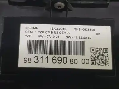 Second-hand car spare part dashboard for citroen jumpy spacetourer 2.0 blue-hdi fap oem iam references 9831169080  9831169080