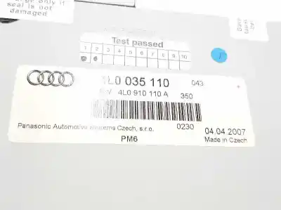 Second-hand car spare part gps navigation system for audi q7 (4l) 4.2 v8 32v tdi biturbo 326 cv / 240 kw oem iam references 4l0035110  4l0035110