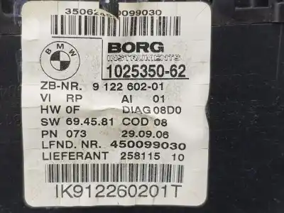 Peça sobressalente para automóvel em segunda mão quadrante por bmw 3 touring (e91) 320 d referências oem iam 62109316127  9316127