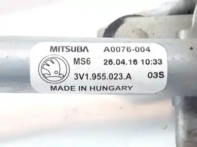 Автозапчастина б/у двигатель передніх склоочисників для skoda superb 1.4 16v tsi посилання на oem iam 3v1955023a  a0076004