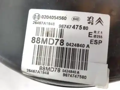 Peça sobressalente para automóvel em segunda mão servo freio por citroen c4 lim. 1.2 12v e-thp referências oem iam 4535er  9674747580