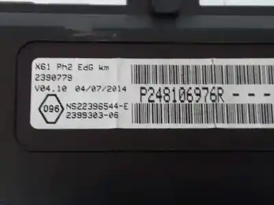 Автозапчастина б/у панель інструментів для renault kangoo profesional посилання на oem iam 248106976r  ns22396544e