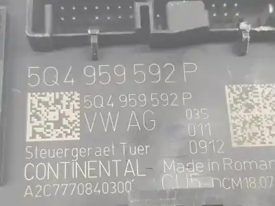 Peça sobressalente para automóvel em segunda mão módulo eletrônico por cupra leon 1.5 16v tsi act referências oem iam 5q4959592p  5q4959592p
