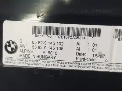 Second-hand car spare part multifunction display for bmw 3 touring (e91) 325 d oem iam references 65829145102  9145102