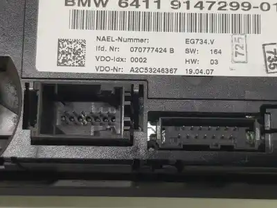 Peça sobressalente para automóvel em segunda mão comando de sofagem (chauffage / ar condicionado) por bmw 3 touring (e91) 325 d referências oem iam 64119147299  9147299
