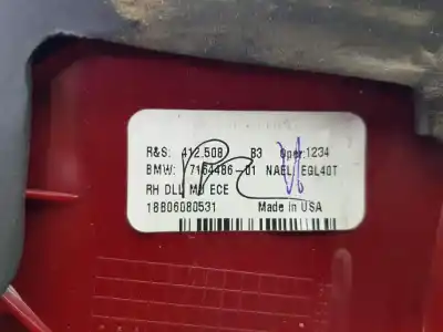 Peça sobressalente para automóvel em segunda mão farolim interior traseiro direito por bmw x5 (e53) 3.0 d referências oem iam 63217164486  7164486