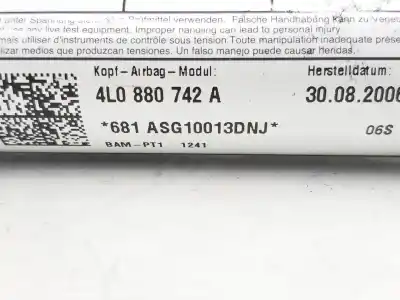 Pezzo di ricambio per auto di seconda mano airbag a tenda anteriore destro per audi q7 (4l) 3.0 v6 24v tdi riferimenti oem iam 4l0880742a  4l0880742a