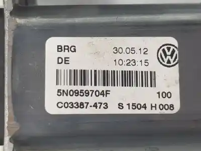 Автозапчастина б/у двигатель заднього правого скла для volkswagen tiguan (5n_) 2.0 tdi посилання на oem iam 5n0959704f  5n0959704f