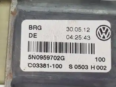 Автозапчастина б/у двигатель переднього правого скла для volkswagen tiguan (5n_) 2.0 tdi посилання на oem iam 5n0959702g  5n0959702g