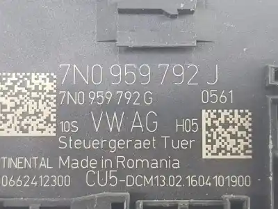 Second-hand car spare part electronic module for seat alhambra (711) style advanced oem iam references 7n0959792j  7n0959792g