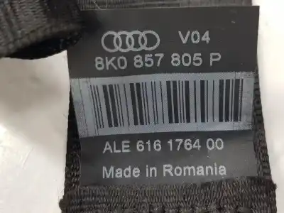 Автозапчастина б/у задній лівий ремін безпеки для audi a5 (8t3) 2.0 tfsi посилання на oem iam 8k0857805p  8k0857805p