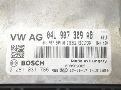 Автозапчастина б/у ебу контролер двигуна для audi q3 (8ub, 8ug) 2.0 tdi посилання на oem iam 04l907309ab  0281031786