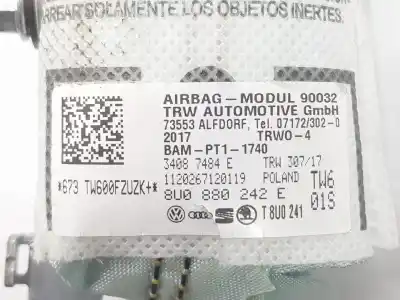 Автозапчасти б/у подушка безопасности передняя правая за audi q3 (8ub, 8ug) 2.0 tdi ссылки oem iam 8u0880242e