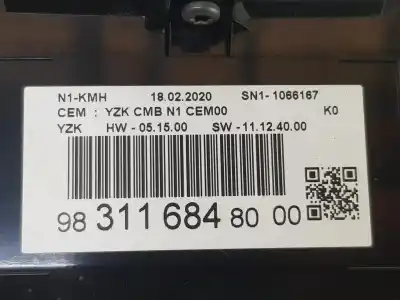 Peça sobressalente para automóvel em segunda mão quadrante por opel vivaro combi 1.5 cdti dpf referências oem iam 983116848000  9831168480
