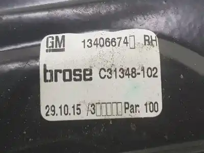 Автозапчасти б/у регулятор стекла переднего правого за opel astra k (b16) 1.6 cdti (68) ссылки oem iam 13406674  13406674